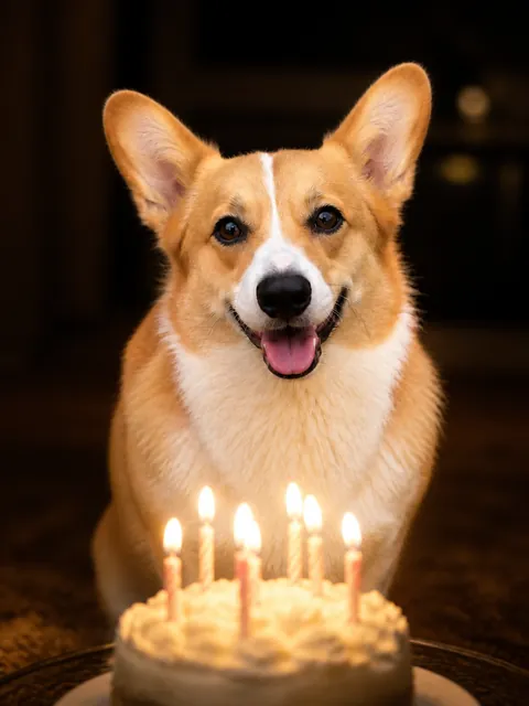 生日风格的宠物写真样片